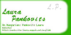 laura pankovits business card